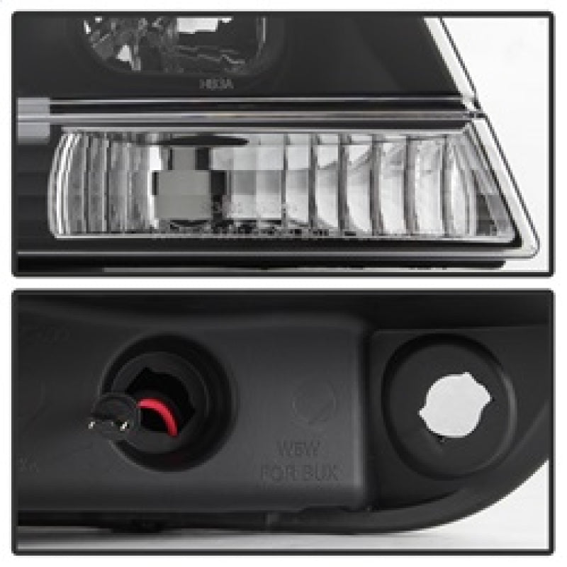 Spyder 99-04 Jeep Grand Cherokee Projector Headlights - Light Bar DRL LED - Black 5085221 5085221 Photo - Unmounted