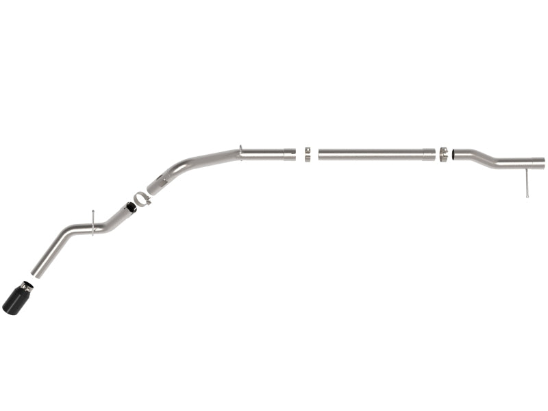 aFe 23-23 GM Trucks L6-3.0L (td) LZ0 Large Bore-HD 3 IN 409 SS Back Exhaust System w/Black Tip 49-44144-B 49-44144-B Photo - Unmounted