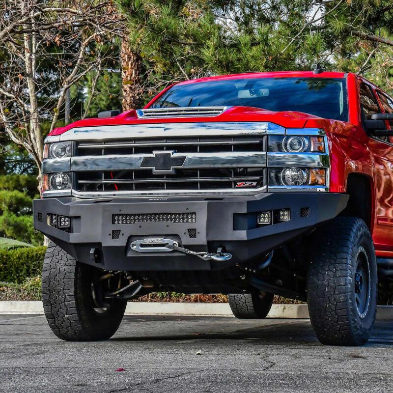 Westin 16-18 Chevrolet Silverado 1500 Pro-Series Front Bumper - Textured Black 58-411005 58-411005 Photo - Mounted