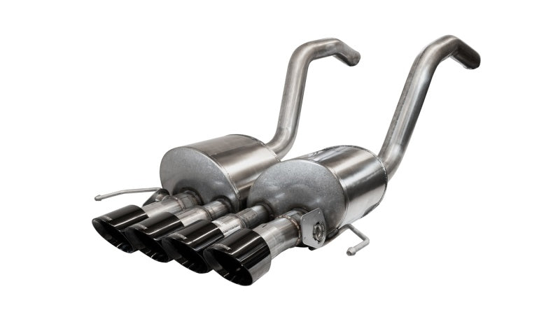 Corsa 2014-2019 Chevrolet Corvette C7 Z06 6.2L 2.75in Xtreme Axle-Back w/ Dual NPP & Quad Black Tips 14777BLK 14777BLK Photo - Primary
