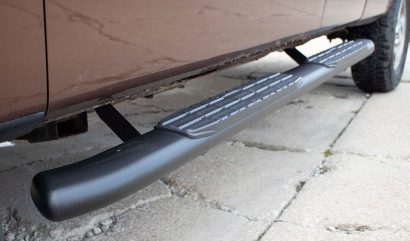 Fishbone Offroad 09-14 Ford F150 Extended Super Cab Oval Side Steps - Black Textured FB21377 FB21377 Photo - lifestyle view