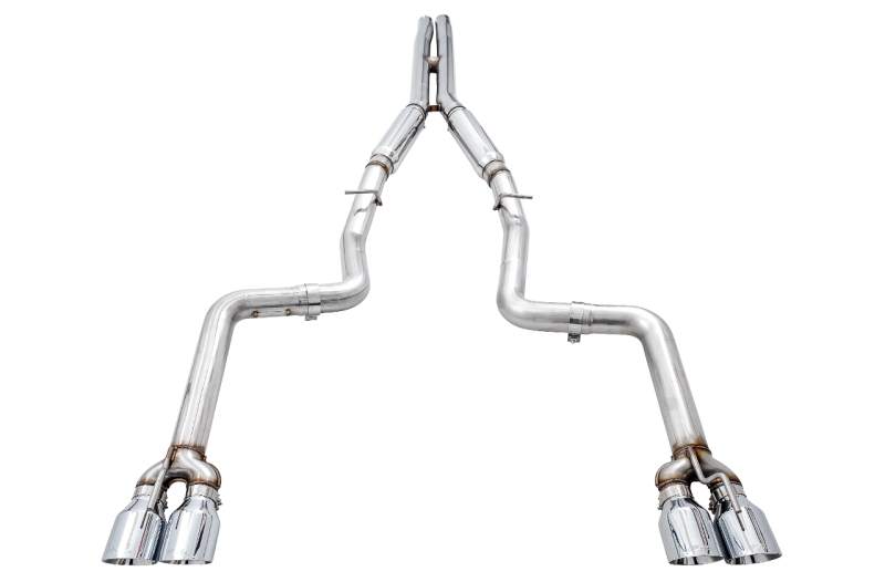 AWE Tuning 2015+ Dodge Challenger 5.7L Track Edition Exhaust - Chrome Silver Quad Tips 3015-42144 3015-42144 Photo - Primary