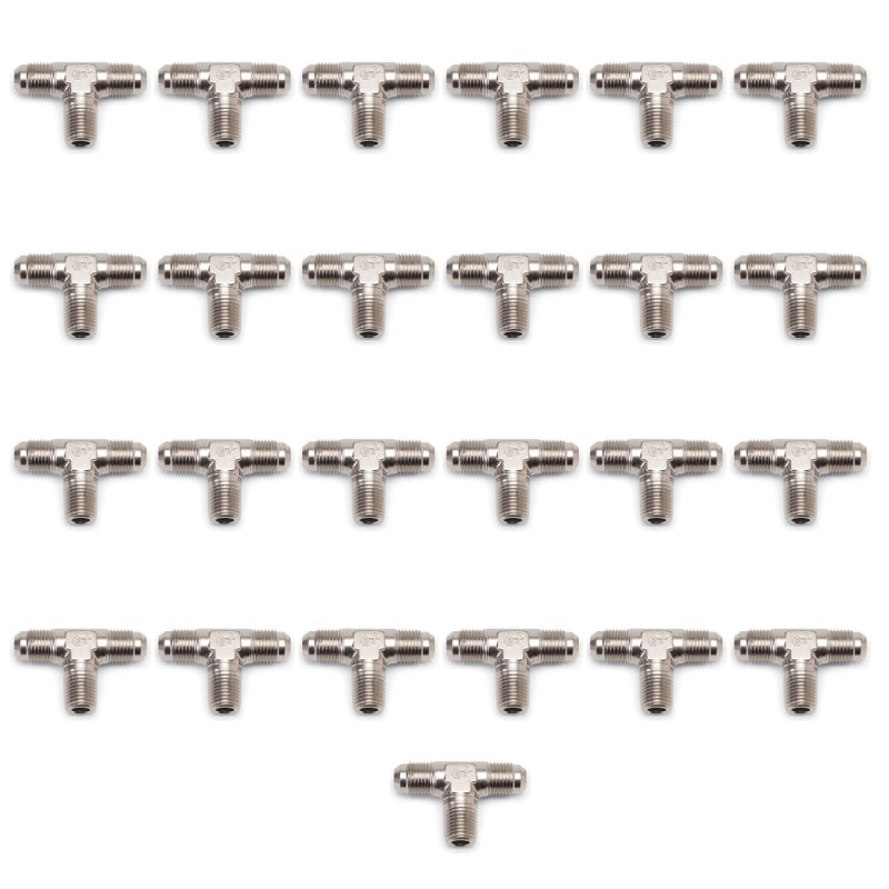 Russell Performance -3 AN to 1/8in NPT Flare to Pipe Tee Fitting (25 pcs.) 661069 661069 Photo - Primary