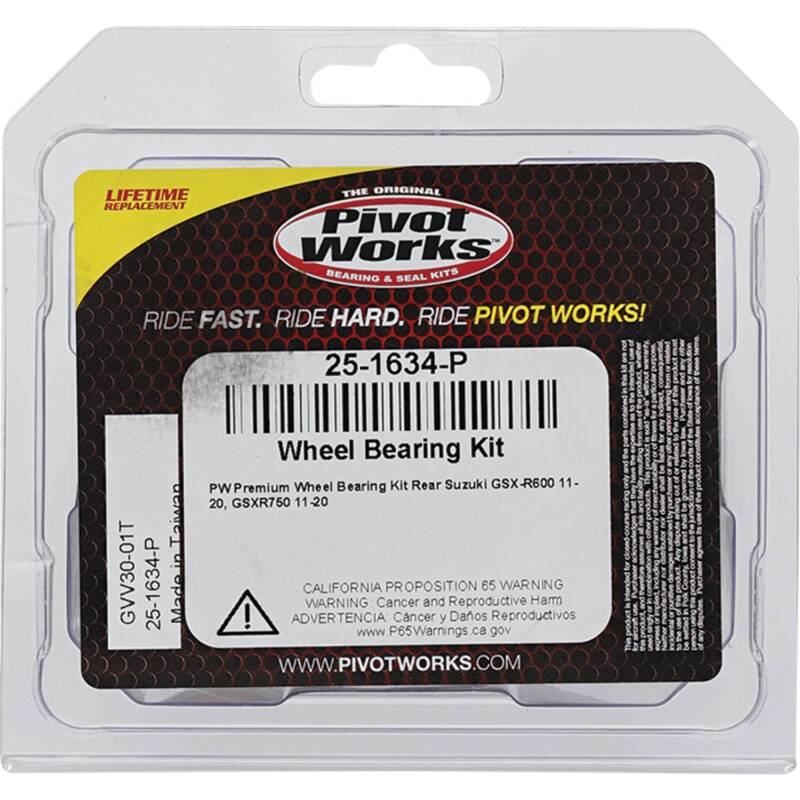 Pivot Works Suzuki Wheel Bearing Kit Premium Bearings 25-1634-P 25-1634-P Photo - Primary
