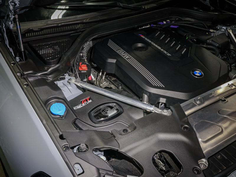 aFe POWER Momentum GT Pro Dry S Intake System 20-23 BMW X3/X4 M40i L6-3.0L (t) B58 50-70105D 50-70105D Photo - Mounted