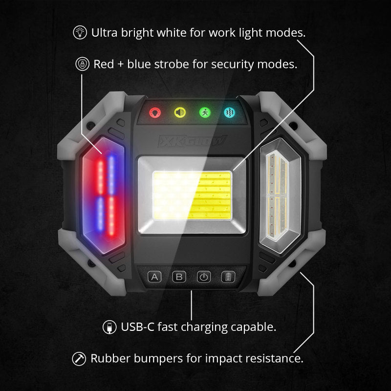 XKGLOW XK Glow XKdefender 7 Mode Work & Security Light w/ Remote XK-DEF-KIT