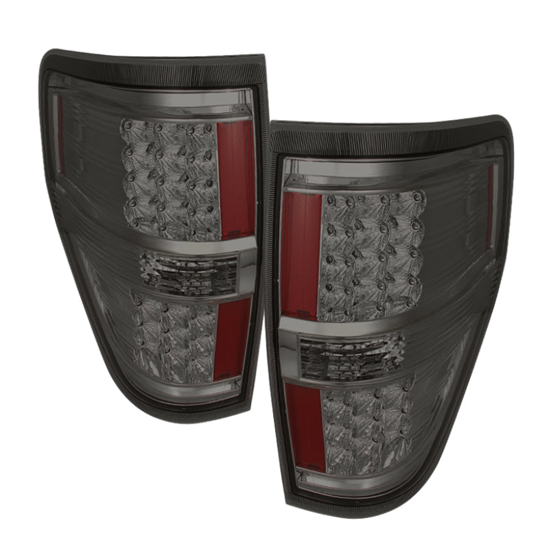 SPYDER Xtune Ford F150 09-14 LED Tail Lights Smoke ALT-JH-FF15009-LED-SM 9025648 9025648 Photo - Primary