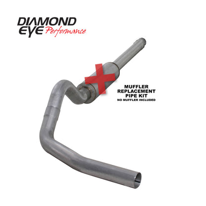 Diamond Eye Performance Diamond Eye KIT 4in CB MFLR RPLCMENT PIPE SGL AL: 94-97 FORD 7.3L F250/F350 PWRSTROKE K4310A-RP K4310A-RP Photo - Primary