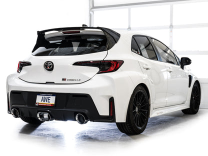 AWE Tuning AWE 23-24 Toyota GR Corolla Track Edition Catback Exhaust - Chrome Silver Tips 3020-52472 3020-52472 Photo - Mounted
