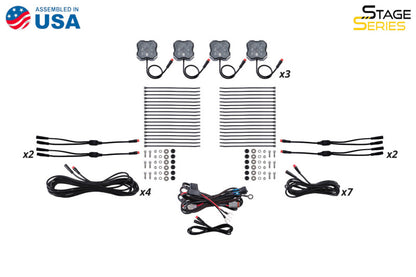 Diode Dynamics RGBW Rock Light Installer Magnet Mount Kit w/Controller (12-pack) DD7749C DD7749C User 7
