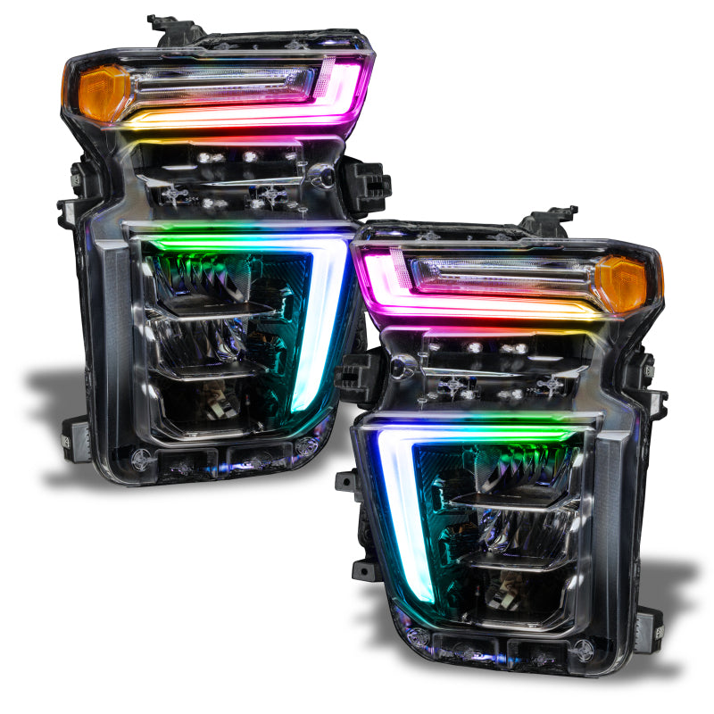ORACLE Lighting Oracle 20-21 Chevy Silverado HD 2500 RGB+W Headlight DRL Upgrade Kit - ColorSHIFT w/o Controller 1452-334 1452-334 Photo - Close Up