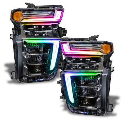ORACLE Lighting Oracle 20-21 Chevy Silverado HD 2500 RGB+W Headlight DRL Upgrade Kit - ColorSHIFT w/o Controller 1452-334 1452-334 Photo - Close Up