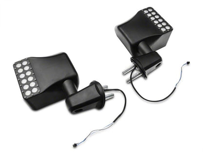 Raxiom 07-18 Jeep Wrangler JK Off-Road LED Manual Mirrors w/ Turn Signals J116869 J116869 Photo - Close Up