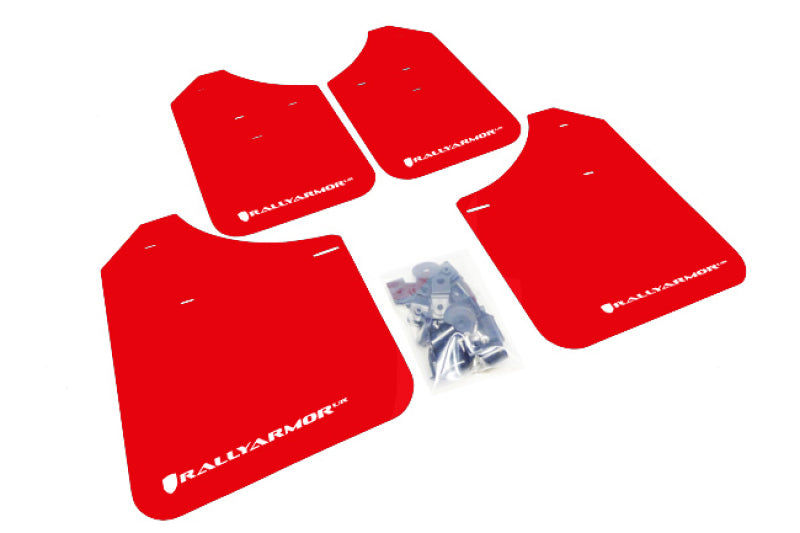 Rally Armor 02-07 UR RED Mud flap White logo 0B9BB MF1-UR-RD/WH Photo - Primary