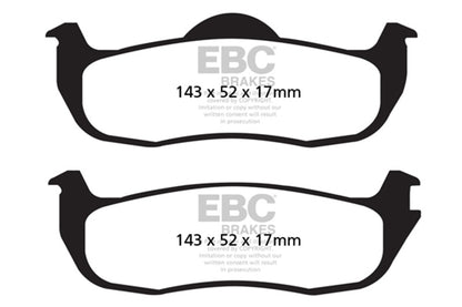 EBC Disc Brake Pad Set DP61707 Photo - Primary