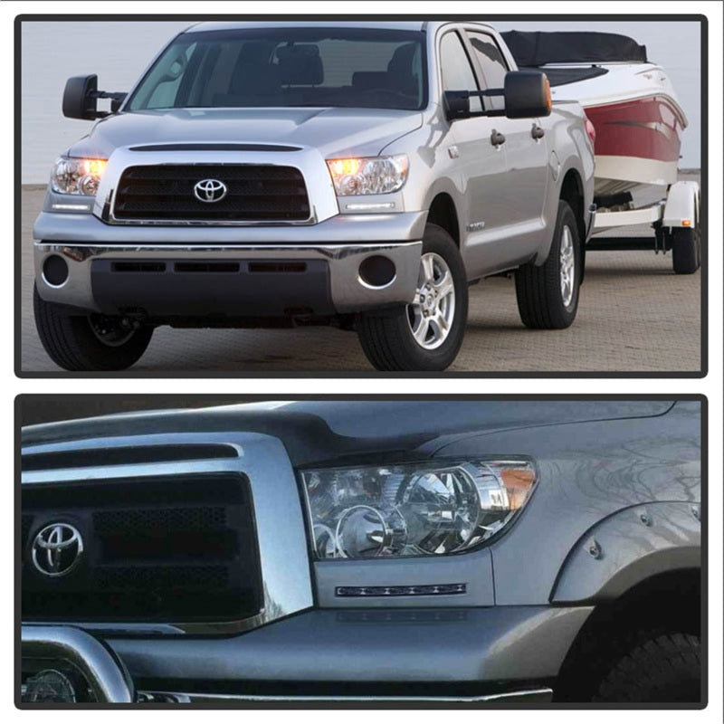 Spyder Toyota Tundra 07-13 Daytime LED Running Lights wo/switch Silver FL-DRL-TTU07-SIL 5077738 5077738 Photo - Mounted