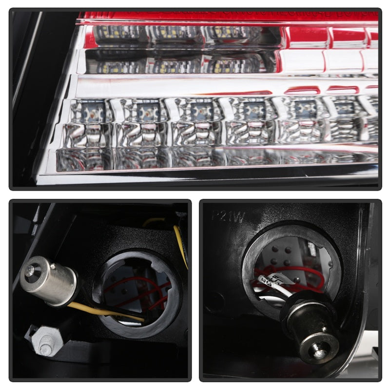 Spyder Pontiac G8 08-09 Version 2 Light Bar LED Tail Lights - Red Clear- ALT-YD-PG808V2-LB-RC 5086075 5086075 Photo - Unmounted