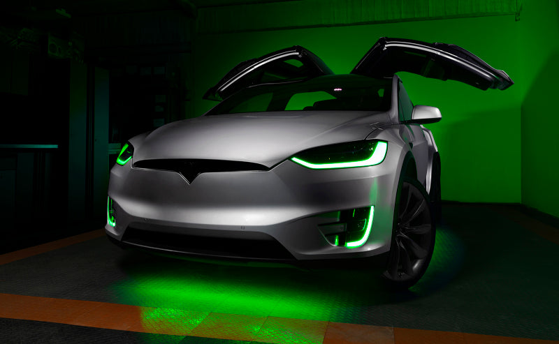 ORACLE Lighting 16-21 Tesla Model X Dynamic ColorSHIFT Headlight & Fog Light DRL Upgrade Kit 1467-332 1467-332 Photo - Mounted