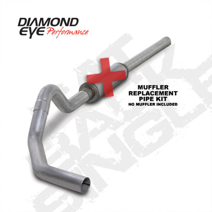 Diamond Eye Performance Diamond Eye KIT 4in CB MFLR RPLCMENT PIPE SGL AL: 2004.5-2007.5 DODGE CUMMINS 600 K4234A-RP K4234A-RP Photo - Primary
