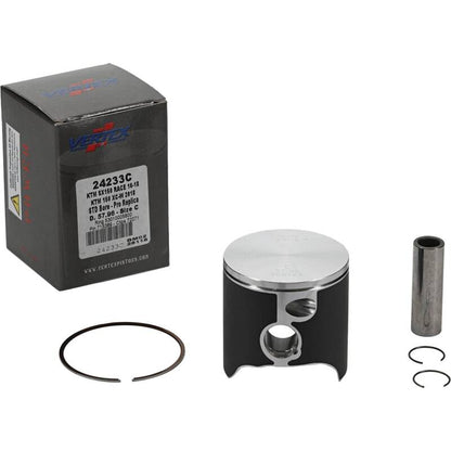 Vertex Pistons Vertex Piston 16-22 KTM 150 SX 150cc Cast Race Piston Kit 24233C 24233C Photo - Primary