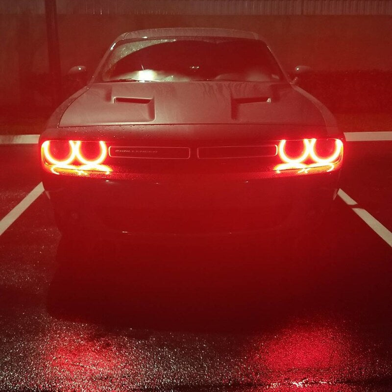 ORACLE Lighting Oracle 15-21 Dodge Challenger Dynamic Surface Mount Headlight Halo Kit - ColorSHIFT - Dynamic 3990-332 3990-332 User 5