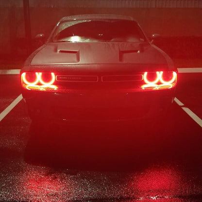 ORACLE Lighting Oracle 15-21 Dodge Challenger Dynamic Surface Mount Headlight Halo Kit - ColorSHIFT - Dynamic 3990-332 3990-332 User 5