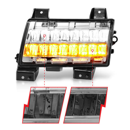 ANZO 2018-2021 Jeep Wrangler LED Side Markers Chrome Housing Clear Lens w/ Sequential Signal 511086 511086 User 2