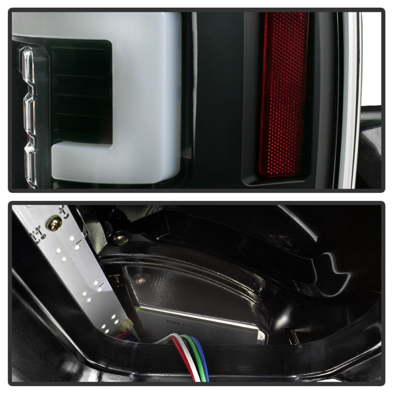 Spyder 17-18 Ford F-250 SD (w/Blind Spot Sensor) LED Tail Lights - Blk (ALT-YD-FS17BS-LED-BK) 5085610 5085610 Photo - Unmounted