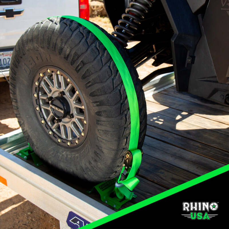 Rhino USA Utv Wheel Chock Tie-Down Kit (2-Wheel Kit) (Green) RNO-CHOCK-SET RNO-CHOCK-SET User 5