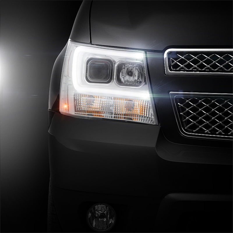 Spyder 07-14 Chevy Suburban/1500/2500/Tahoe V2 Projector Headlights Chrome PRO-YD-CSUB07V2-DRL-C 5082572 5082572 Photo - Mounted