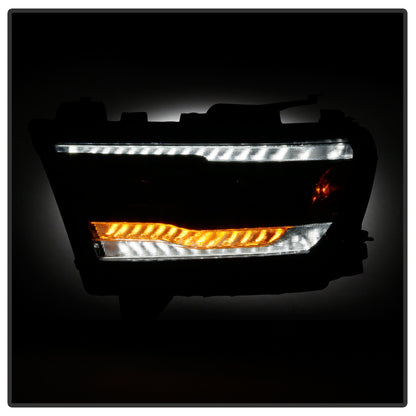 Spyder Dodge Ram 19-20 Halogen Model Projector Headlights Chrome PRO-YD-DR19HALSI-SEQ-BK 5087393 5087393 User 5