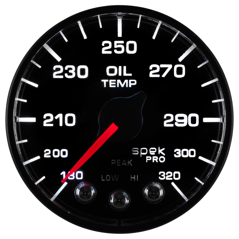 Autometer Spek-Pro - Nascar 2-1/16in Oil Temp 180- 320F Bfb Ecu P553328-N1 P553328-N1 User 5