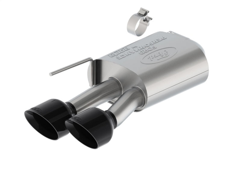 Ford Racing 2024 Mustang 5.0L Extreme Non-Active Cat-Back Exhaust w/Valance - Black Tip M-5200-M5EBV M-5200-M5EBV Photo - Unmounted