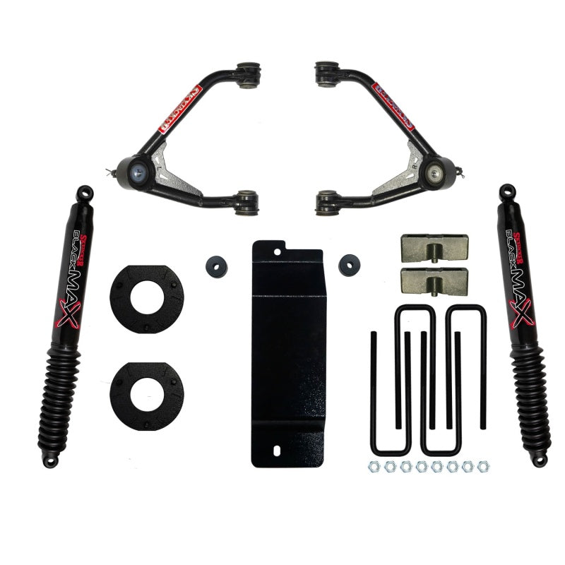 Skyjacker 14-16 GM 1500 4WD (w/Alum or Steel UCA) 3.5-4in UCA Lift Kit w/Rear Black Max B8500 Shocks C14350PAB C14350PAB Photo - Primary