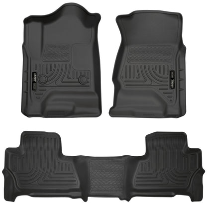 Husky Liners 2015 Chevy/GMC Suburban/Yukon XL WeatherBeater Combo Black Front&2nd 99211 Photo - Primary