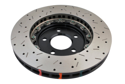 DBA 05-10 Ford Mustang GT / 11-13 V6 Front Drilled & Slotted 5000 Series 2 Piece Rotor w/ Black Hat 52113BLKXS 52113BLKXS Photo - out of package