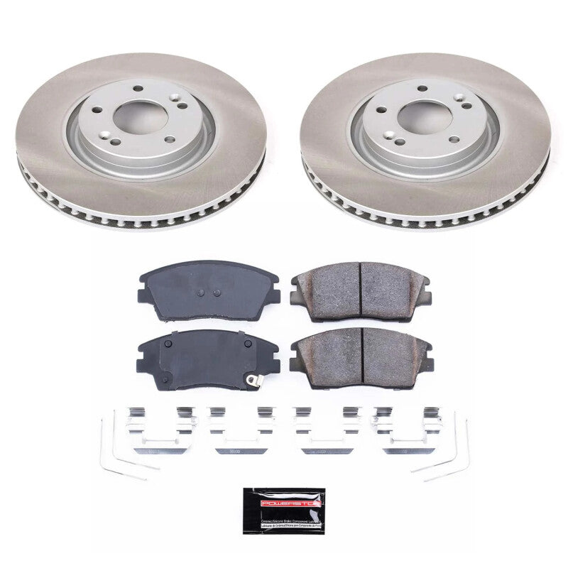 PowerStop Power Stop 17-22 Kia Sportage Front Semi-Coated Rotor Kit SC7343 SC7343 Photo - Primary