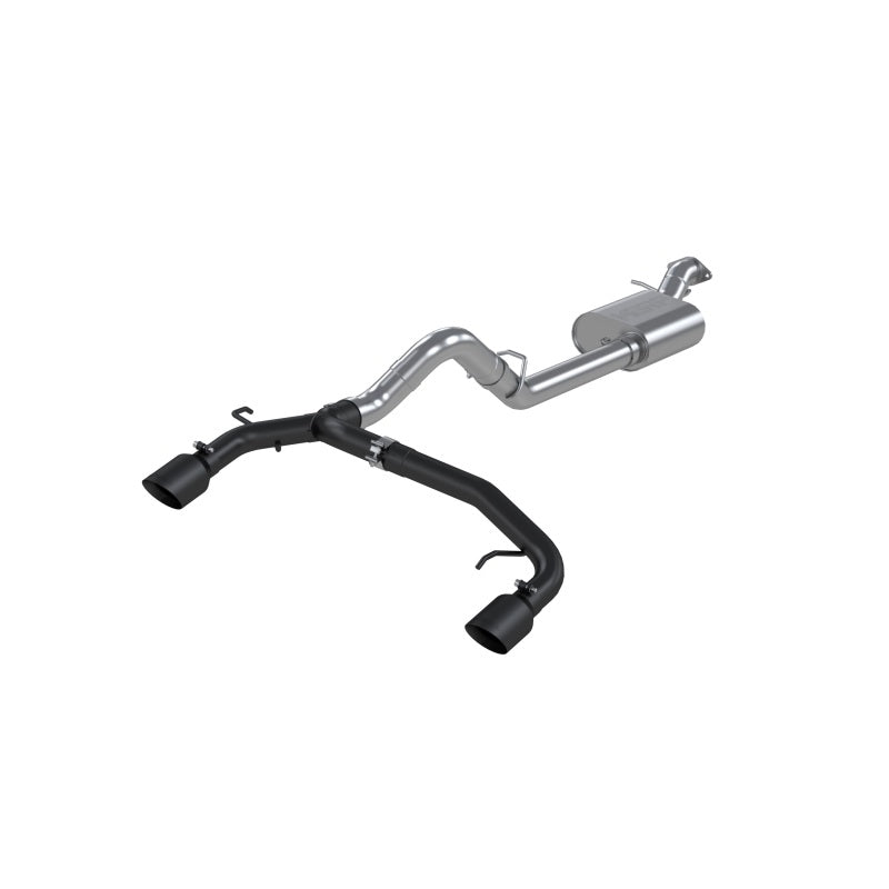 MBRP 21-22 Ford Bronco 2.3/2.7L EcoBoost 2/4-Dr 3in Catback Dual Split Rear Exit BLK AL S5241BLK S5241BLK Photo - Primary