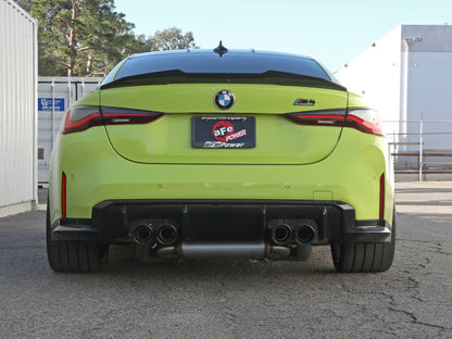 aFe MACHForce XP Exhausts Cat-Back SS 21 BMW M2 Competition L6-3.0L w/Black Tips 49-36351-B 49-36351-B Photo - Mounted