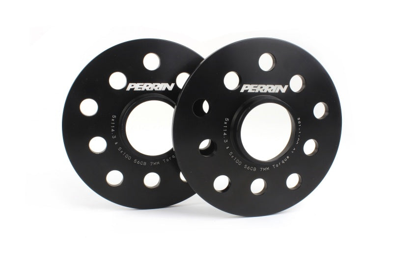 Perrin Performance Perrin Subaru 5x114.3/5x100 7mm Slip-On Wheel Spacers - w/ 56mm Hubs/Qty 10 Studs PSP-WHL-107BK PSP-WHL-107BK User 1