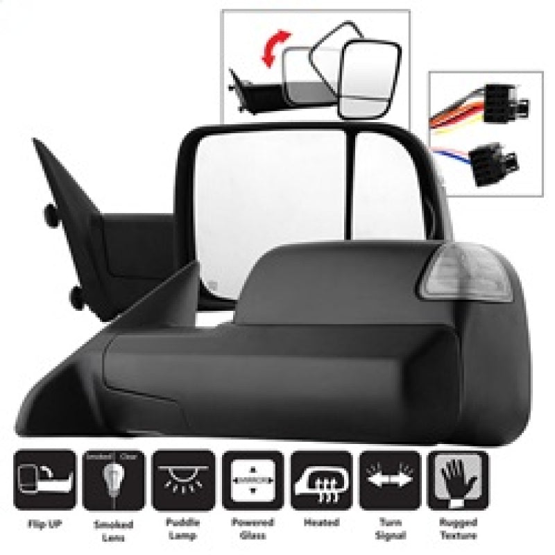 SPYDER Xtune Dodge Ram 1500 09-12 L&R Manual Extendable Power Heated Adjust Mirror MIR-DRAM09S-PWH-SET 9935770 9935770 Photo - Primary