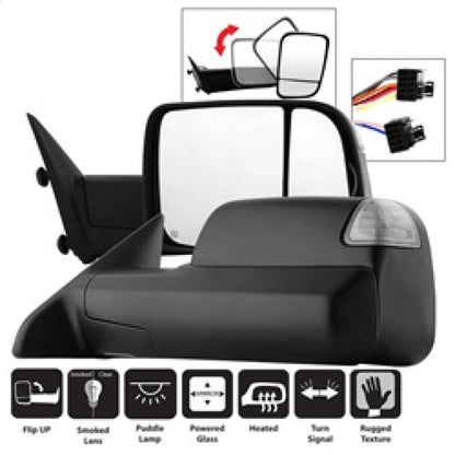 SPYDER Xtune Dodge Ram 1500 09-12 L&R Manual Extendable Power Heated Adjust Mirror MIR-DRAM09S-PWH-SET 9935770 9935770 Photo - Primary