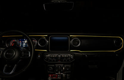 ORACLE Lighting Jeep Wrangler JL / Gladiator JT ColorSHIFT Fiber Optic LED Interior Kit 4236-333 4236-333 Photo - lifestyle view