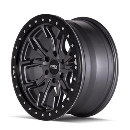 Dirty Life 9303 DT-1 17x9/5x127 BP/-12mm Offset/78.1mm Hub Matte Gunmetal Wheel - Simulated Rashring 9303-7973MGT12 9303-7973MGT12 User 1