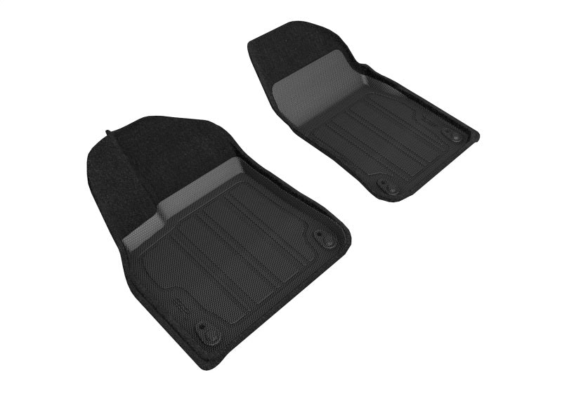 3D MAXpider 19-21 Porsche Cayenne 2021 Cayenne GTS Elegant Hybrid 1st Row Floormat - Black SLPO01914709 SLPO01914709 Photo - Primary