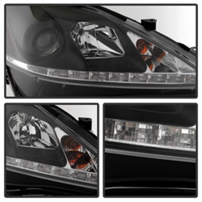 Spyder Lexus IS 250/350 2006-2010 Projector Headlights DRL Black PRO-YD-LIS06-DRL-BK 5080059 5080059 Photo - Unmounted