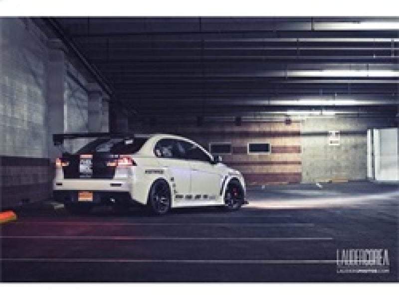 Spyder Mitsubishi Lancer/Evolution X 08-14 LED Tail Lights Blk ALT-YD-MITEVO1008-LED-BK 5030375 5030375 Photo - Mounted