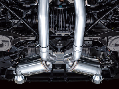 AWE Tuning AWE 2023 Nissan Z RZ34 RWD Touring Edition Catback Exhaust System w/ Chrome Silver Tips 3015-32400 3015-32400 Photo - Mounted