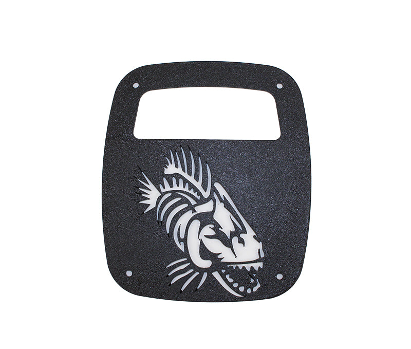 Fishbone Offroad Jeep Wrangler CJ YJ TJ Tail Light Covers - Black Textured Powdercoat FB31044 FB31044 Photo - out of package
