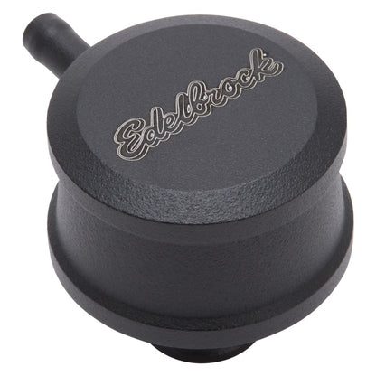 Edelbrock PCV for Valve Cover Aluminum Round Push In w/ 90-Degree Port Breather Look 4406 4406 Photo - Primary
